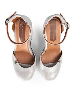 Mujer POPA BRAND Sandalias | Sandalia Tacon Plataforma Minas Perla