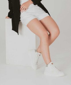 Mujer POPA BRAND Sneakers | Zapatilla Nela Adornos Blanco