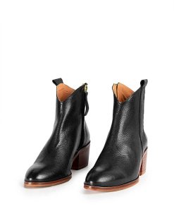 Mujer POPA BRAND Botines | Botin Piper Piel Negro