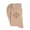 Mujer POPA BRAND Textil | Calcetines Janet Liso Beige