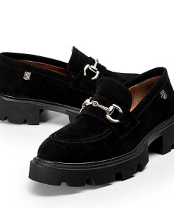 Mujer POPA BRAND Mocasines | Mocasin Zintia Serraje Negro