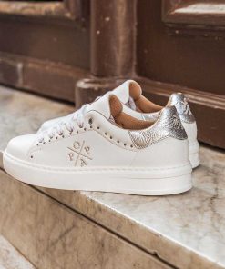 Mujer POPA BRAND Sneakers | Zapatilla Vicort Adornos Blanco