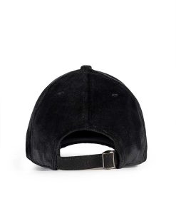 Mujer POPA BRAND Gorras | Gorra Popa Terciopelo Negro