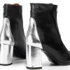 Mujer POPA BRAND Botines | Botin Cleopatra Laminado Negro