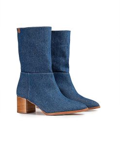 Mujer POPA BRAND Botas | Bota Thais Jeans Azul