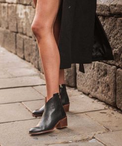 Mujer POPA BRAND Botines | Botin Piper Piel Negro