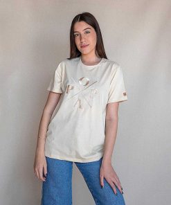 Mujer POPA BRAND Textil | Camiseta Jeanne Color Beige