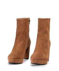 Mujer POPA BRAND Botines | Botin Venus Serraje Muscade