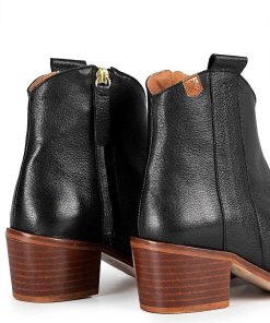 Mujer POPA BRAND Botines | Botin Piper Piel Negro