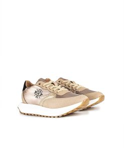 Mujer POPA BRAND Sneakers | Zapatilla Ines Laminado Platino