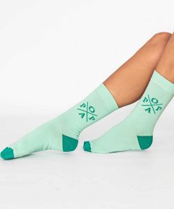 Mujer POPA BRAND Textil | Calcetines Janet Liso Verde