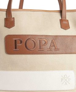 Mujer POPA BRAND Bolsos | Bolso Abril Suede Beige