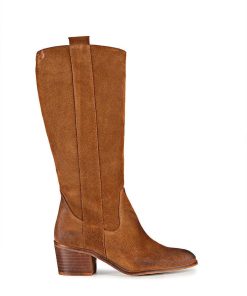 Mujer POPA BRAND Botas | Bota Florence Serraje Muscade