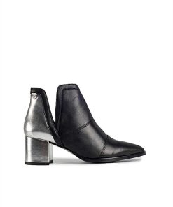 Mujer POPA BRAND Botines | Botin Elia Laminado Negro