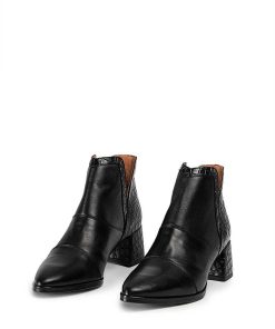 Mujer POPA BRAND Botines | Botin Aura Coco Piel Negro