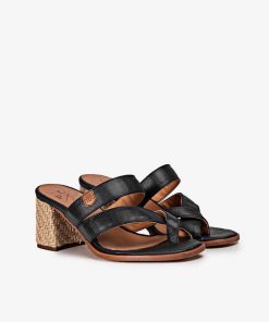 Mujer POPA BRAND Sandalias | Sandalia Molinell Piel Negro