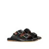 Mujer POPA BRAND Sandalias | Sandalia Plana Galtina Full Negro