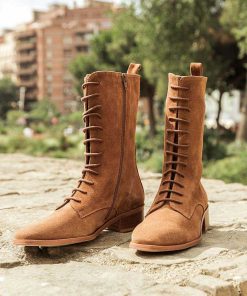 Mujer POPA BRAND Botas | Bota Amanda Serraje Marron