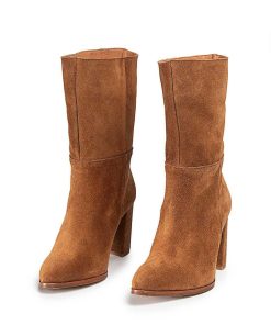 Mujer POPA BRAND Botas | Bota Claudia Serraje Muscade