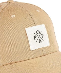 Mujer POPA BRAND Gorras | Gorra Popa Beige Lona