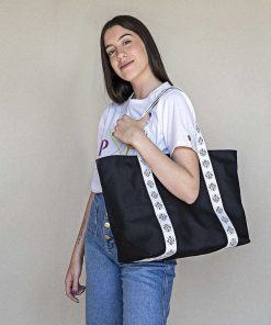 Mujer POPA BRAND Bolsos | Bolso Ester Nylon Negro