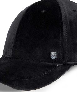 Mujer POPA BRAND Gorras | Gorra Popa Terciopelo Negro