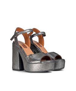 Mujer POPA BRAND Sandalias | Sandalia Tacon Plataforma Monsul Negro