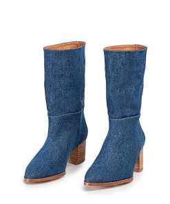 Mujer POPA BRAND Botas | Bota Thais Jeans Azul