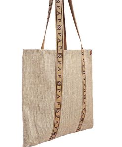 Mujer POPA BRAND Bolsos | Bolso Audrey Natural Rafia