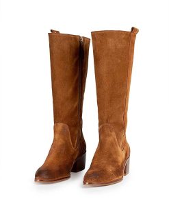 Mujer POPA BRAND Botas | Bota Florence Serraje Muscade