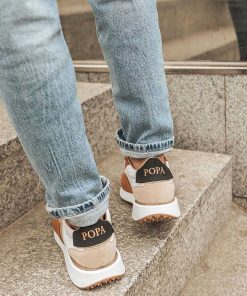 Mujer POPA BRAND Sneakers | Zapatilla Sangay Laminado Arena