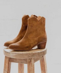 Mujer POPA BRAND Botines | Botin Milan Serraje Muscade