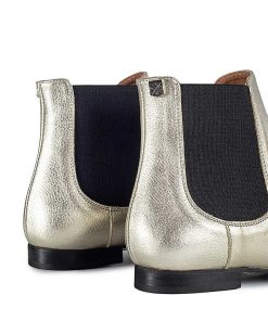 Mujer POPA BRAND Botines | Botin Angela Laminado Platino