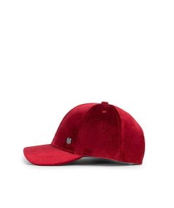 Mujer POPA BRAND Gorras | Gorra Popa Terciopelo Burdeos