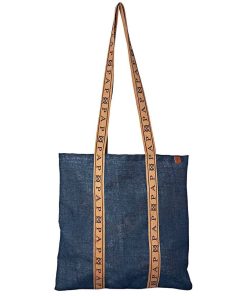 Mujer POPA BRAND Bolsos | Bolso Audrey Azul Rafia