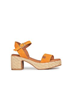 Mujer POPA BRAND Cunas | Cuna Tacon Beliche Serraje Naranja