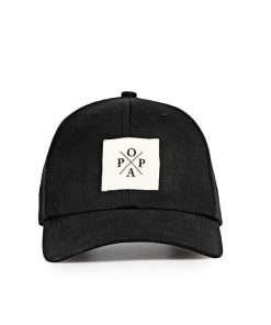 Mujer POPA BRAND Gorras | Gorra Popa Negro Lona