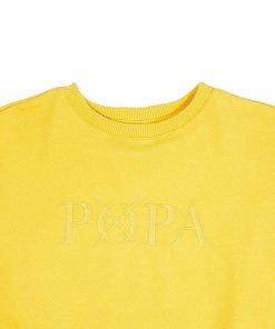 Mujer POPA BRAND Textil | Sudadera Dona Color Amarillo Letras