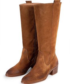 Mujer POPA BRAND Botas | Bota Florence Serraje Muscade