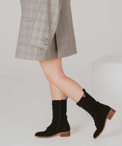 Mujer POPA BRAND Botas | Bota Amanda Serraje Negro