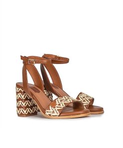 Mujer POPA BRAND Sandalias | Sandalia Tacon Terranova Tribu Cuero