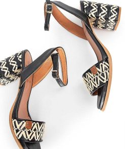 Mujer POPA BRAND Sandalias | Sandalia Tacon Terranova Tribu Negro