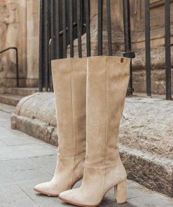 Mujer POPA BRAND Botas | Bota Julieta Serraje Arena