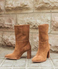 Mujer POPA BRAND Botas | Bota Claudia Serraje Muscade