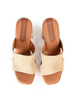 Mujer POPA BRAND Cunas | Cuna Tacon Padawan Serraje Beige