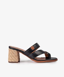 Mujer POPA BRAND Sandalias | Sandalia Molinell Piel Negro