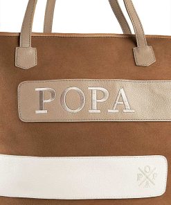 Mujer POPA BRAND Bolsos | Bolso Abril Suede Cuero