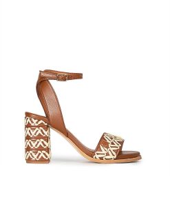 Mujer POPA BRAND Sandalias | Sandalia Tacon Terranova Tribu Cuero