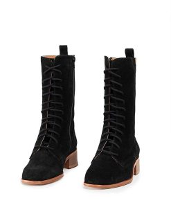 Mujer POPA BRAND Botas | Bota Amanda Serraje Negro