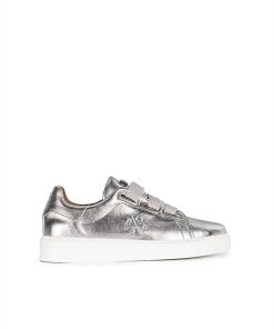 Mujer POPA BRAND Sneakers | Zapatilla Teleno Laminado Plata